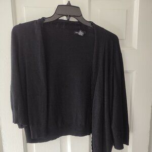 Plus Size Black Shrug